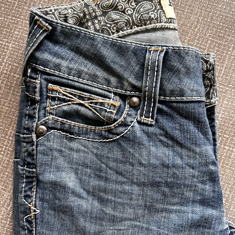 Ariart Real Denim Women’s Mid Rise Boot Cut Jeans size 25s - Picture 8 of 13